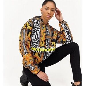 Reason Brand lightweight anorak / windbreaker jacket with safari print Large